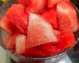 A picture of step 1 of Watermelon Cooler.