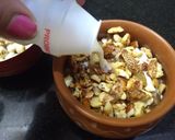 A picture of step 5 of Makhana Shots with Yakult.