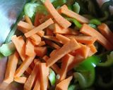 A picture of step 1 of Paneer Jalfrezi.