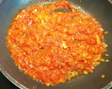Foto del paso 7 de la receta: Rigatoni con jamón y setas en salsa de tomate