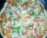 A picture of step 6 of Pizza flower.