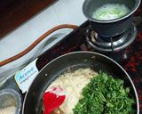 A picture of step 2 of Methi Mutter Malai.