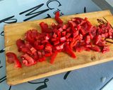 Une image de l'étape 9 de Bœuf sauté aux poivrons, oignons, tomate et gingembre.