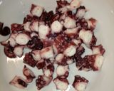 A picture of step 3 of Potato and octopus salad.