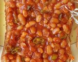 A picture of step 5 of Baked Beans & Pepperoni Chilli Cheese Toast.