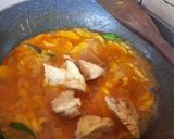 Foto langkah ke 5 dari resep Rebung Tahu Santan Bumbu Kuning.