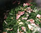 A picture of step 2 of Carrot-Top and Spinach Wilted Salad.