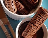 A picture of step 3 of Chocolate Net Crepes.