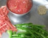 A picture of step 6 of Sooji Ring Chilli Masala.