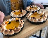 A picture of step 13 of Chocolate and Granadilla Tart #sweettooth.