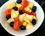 A picture of step 1 of My Nice fruit Mix With Cream.