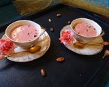 A picture of step 9 of Kashmiri chai /Pink tea.