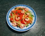 Hình bước làm 2 của món Tôm xào su su cà rốt