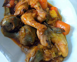 Foto del paso 9 de la receta: Perdiz estofada con zanahorias y alcachofas en salsa de azafrán