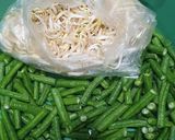 Foto langkah ke 2 dari resep Tumis kecap kacang panjang, toge dan tahu.