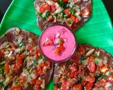 A picture of step 5 of Ragi uttapam.