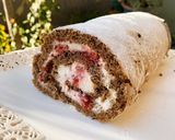 Foto del paso 9 de la receta: Arrollado de chocolate con crema y frambuesas