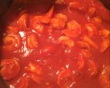 A picture of step 4 of Camarones a la Diabla.