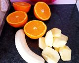 Une image de l'étape 1 de Smoothie banane pommes orange 🍊.