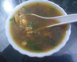 A picture of step 3 of Chicken Hot and Sour Soup.