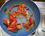 A picture of step 3 of Tomato Upma.