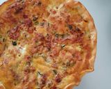 A picture of step 3 of Pancetta, courgette and Parmesan quiche.