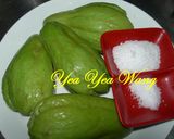 仿芒果青(佛手瓜)的食譜步驟1照片
