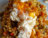 Foto del paso 4 de la receta: Arroz con verduras al curry con huevo escalfado