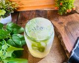 Foto langkah ke 3 dari resep Es Tape Creamy Matcha.