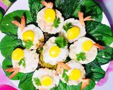 Hình bước làm 3 của món Tôm Thịt Hấp Trứng