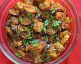 A picture of step 5 of Soya and Brinjal Curry (Gravy).