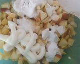 A picture of step 2 of Fruits & black chickpeas salad with creamy_mayo dressing.