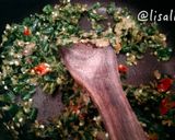 Foto langkah ke 2 dari resep Ayam Kampung Cabe Hijau versi Pakai Santan / Itiak Lado Mudo Padang.
