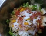 A picture of step 3 of Aloo shimla.