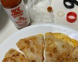 紅椒煎蛋辣月亮蝦餅的食譜步驟5照片