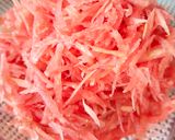A picture of step 1 of Gajar ka halwa.