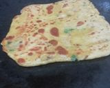 A picture of step 3 of Tadka Daal Parantha (left over daal).