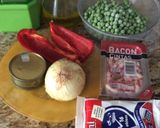 Foto del paso 1 de la receta: Guisantes con bacon