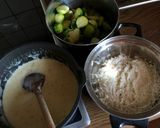 Fehéres-zöldes-rakottasRizses-besameles rakott kelbimbó 💚 recept fázis 2 fotója