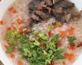 Hình bước làm 6 của món Cháo thịt viên-tim heo bổ dưỡng