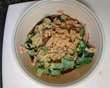 A picture of step 4 of Korean Chicken Rice Salad/Bowl.
