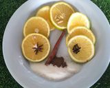 A picture of step 1 of ORANGE TEA❤️.