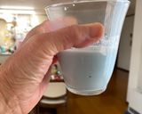 A picture of step 3 of Sky Blue Hot Milk.
