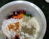 A picture of step 2 of Oats, Veggies Chilla.