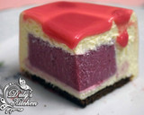 Foto del paso 17 de la receta: Cheesecake con frutos del bosque y glaseado espejo