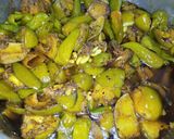 A picture of step 12 of Kaire hari mirch or lahsan ka Achar.