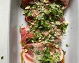 A picture of step 1 of Grilled pork loin served with rice & fried egg.