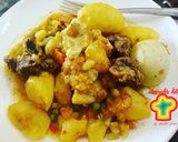 A picture of step 9 of Potato porridge.