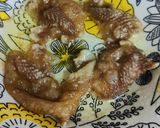 รูปขั้นตอนการทำที่ 2 ของ หนังไก่ทอด เวฟแล้วไปหม้อทอดไร้น้ำมัน