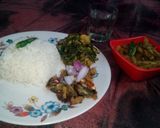 A picture of step 18 of Mach e vat e bangali-a lunch thali.